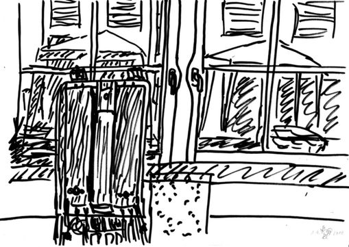 Blick aus dem Atelierfenster