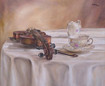 Violine und Tee
