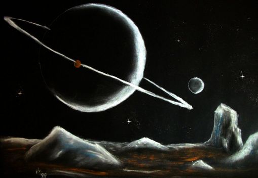 Space Art Weisse Welten