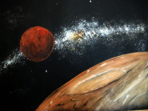 Space Art Planetary Flyby