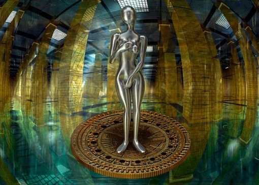 Venus auf Gullideckel  Venus on a Shell