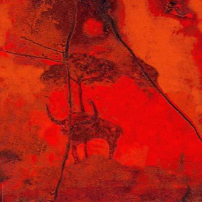 B�ffel unter Akazie/Serie Namibia