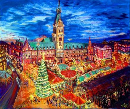 Weihnachtsmarkt Hamburg Rathaus