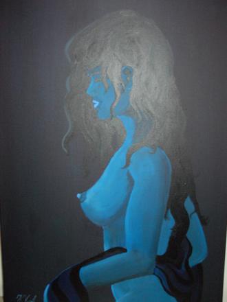 Act in blue - Mdchen mit Handtuch