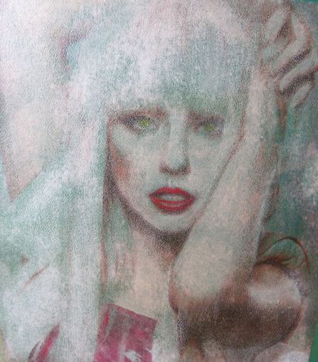 Mischtechnik Lady Gaga