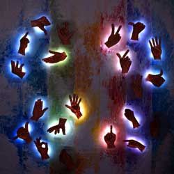 Light-art Human communication