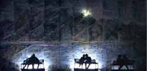 Light-art Luna e amore al Lago Maggiore