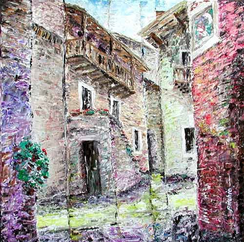 Arcegno piazza centrale main square