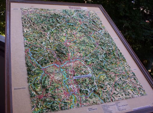 Hessen einzigartiges Reliefbild