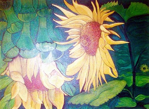 Lebende Sonnenbl�ten