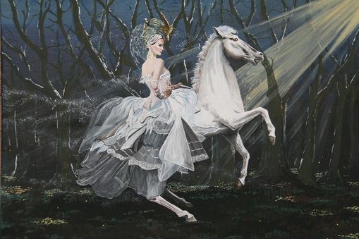 Reiterin nach einer Fotographie von Simon Procter