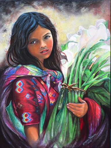 Die Blumenverk�uferin