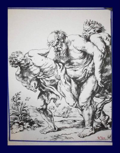 FaunBacchus und Satyr nach PPRubens
