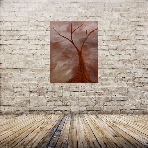 Bild Alter Baum im Sturm