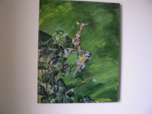 Durstige kleine Meise