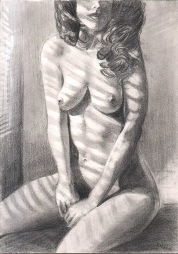 Licht und Schattenpiel Maria