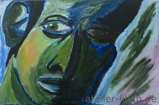 Mann im Halbschatten