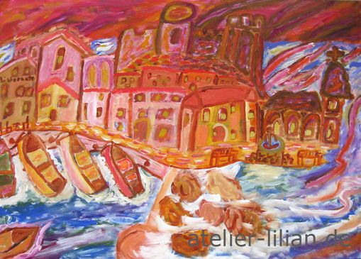 Morgend�mmerung - s�ditalienische Fischerinsel