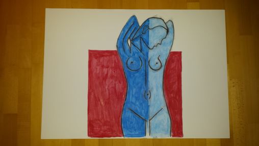 Blaue Frau 1