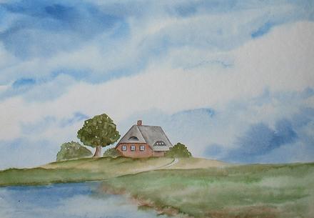 Haus auf dem H�gel