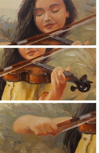 Detail zu Josette spielt Geige