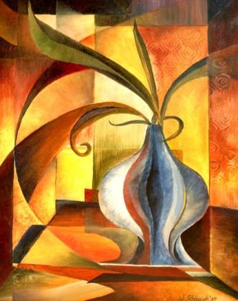 Blaue Vase