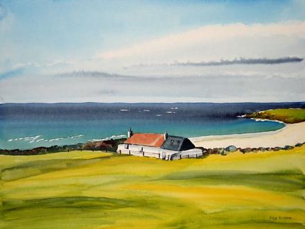 Cottage am Strand (Scotland)