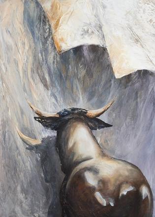 grauer Stier