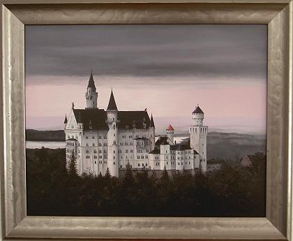 Neuschwanstein am sp�ten Sommerabend