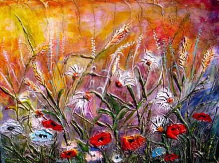 Mohn in Weizenfelder