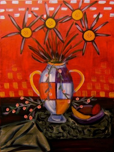 Vase mit Blumen