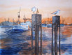 Wchter vor dem Hafen