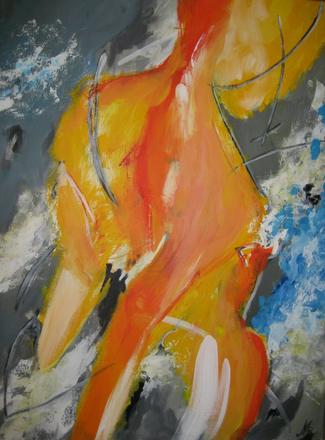 Frau unter der Dusche