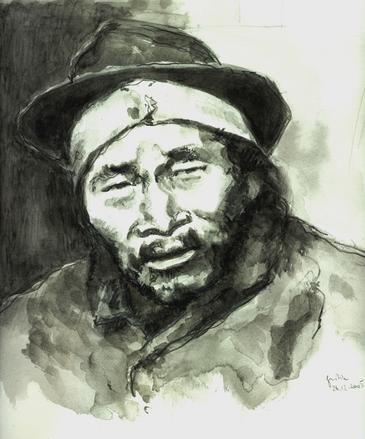 Chinesischer Papiersammler